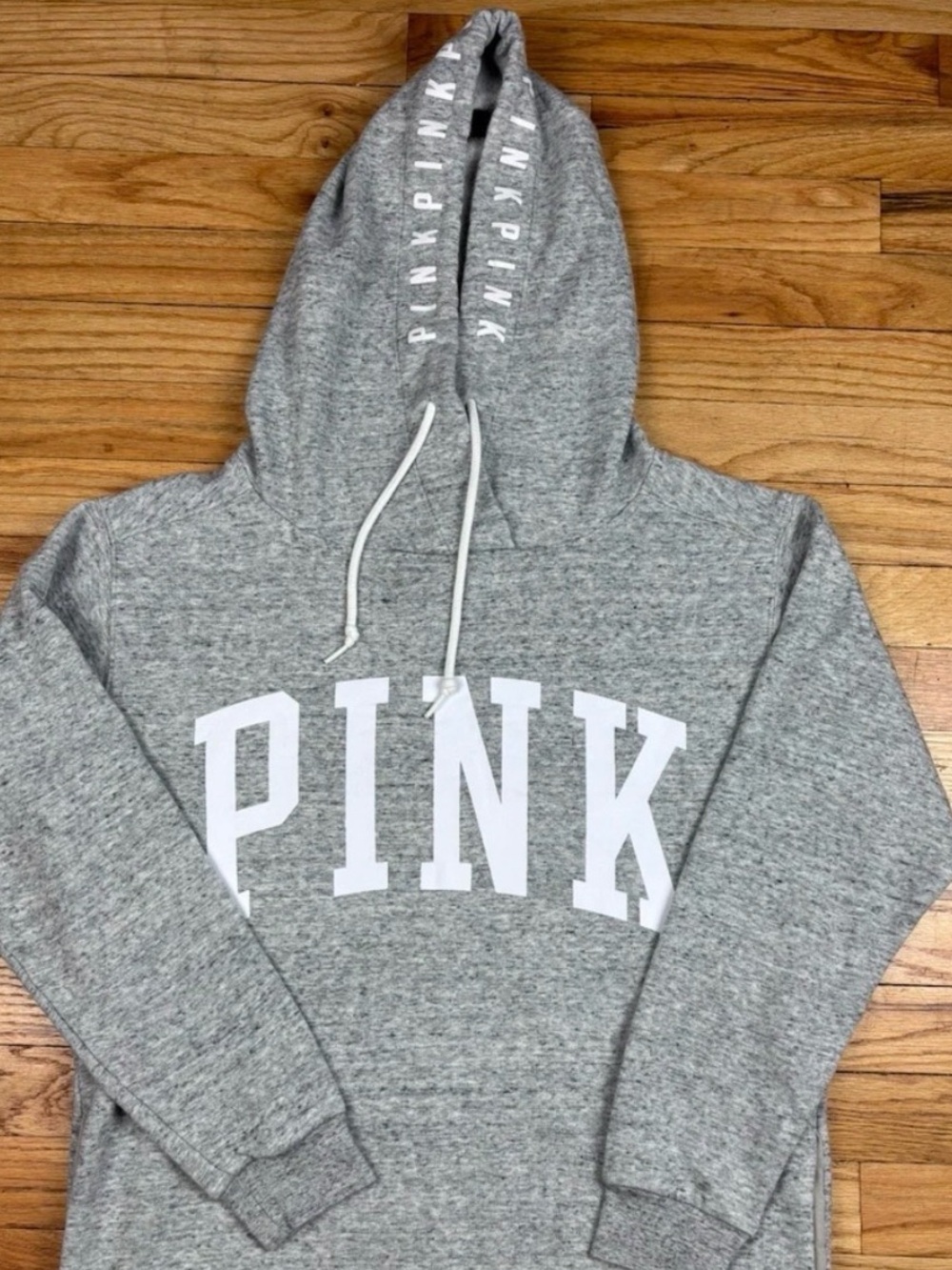 PINK Gray Pullover - Small